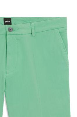 Modern-fit shorts in stretch-cotton twill by HUGO BOSS