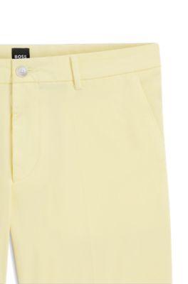 Modern-fit shorts in stretch-cotton twill by HUGO BOSS