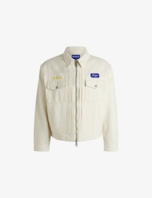 Motor Club Brand-Appliqué Cotton-Twill Jacket by HUGO BOSS