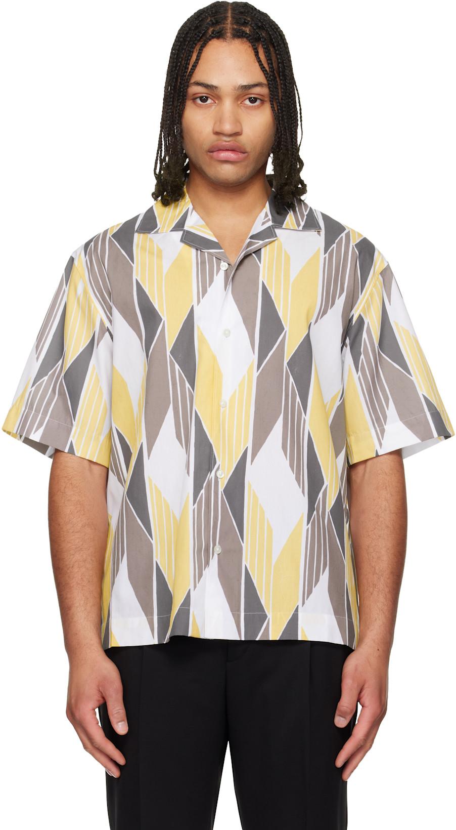 Multicolor Camp Collar Shirt by HUGO BOSS