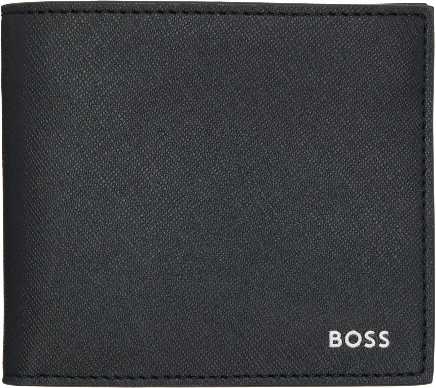 Navy Silver-Foil Logo Wallet by HUGO BOSS