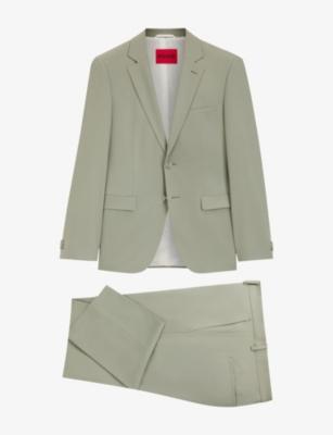 Notch-Lapel Extra Slim-Fit Wool-Blend Suit by HUGO BOSS