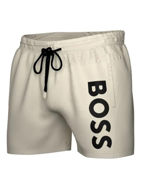 Octopus logo-print swim shorts by HUGO BOSS