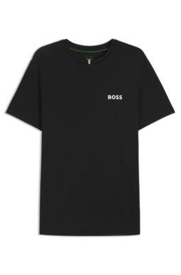 Odour-control slim-fit T-shirt in stretch piqu&eacute; by HUGO BOSS