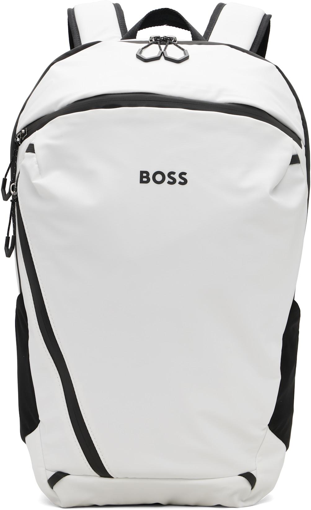 Off-White Reflective Detail Backpack by HUGO BOSS