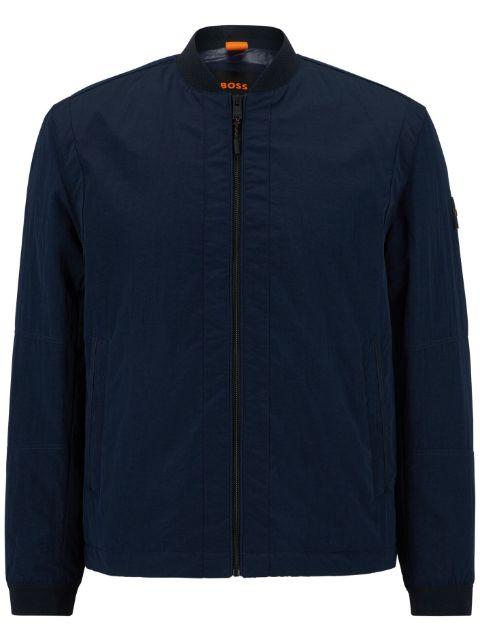Othmar logo-patch bomber jacket by HUGO BOSS