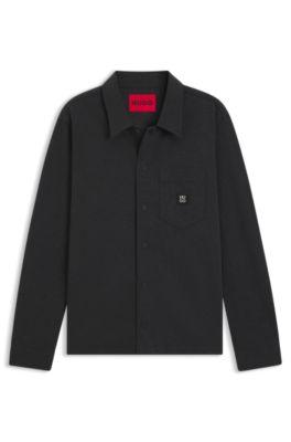 Oversized-fit shirt in a cotton blend by HUGO BOSS