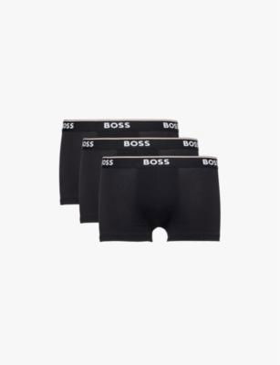 Pack of three stretch-cotton trunks by HUGO BOSS