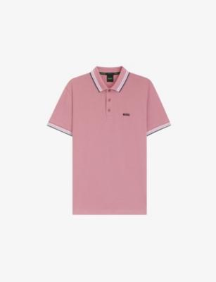 Paddy Embroidered-Logo Cotton Piqué Polo Shirt by HUGO BOSS