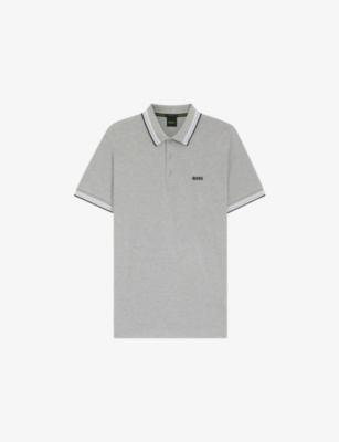 Paddy Embroidered-Logo Cotton Piqué Polo Shirt by HUGO BOSS