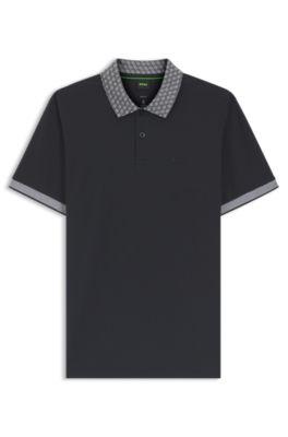 Paddy polo shirt in stretch-cotton piqu&eacute; by HUGO BOSS