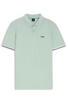 Paddy polo shirt in stretch-cotton piqu&eacute; by HUGO BOSS