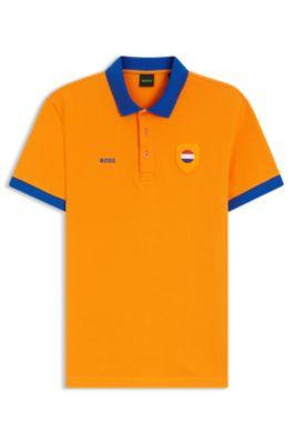 Paddy polo shirt with country flag by HUGO BOSS