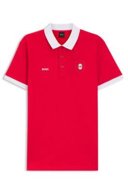 Paddy polo shirt with country flag by HUGO BOSS