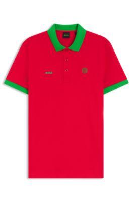 Paddy polo shirt with country flag by HUGO BOSS