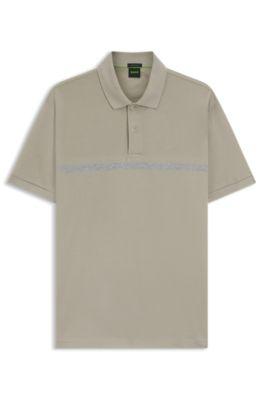 Paddy polo shirt with engineered stripe by HUGO BOSS