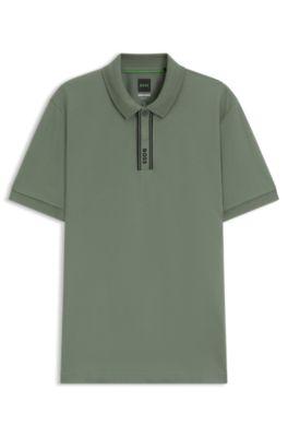 Paddy polo shirt with logo placket by HUGO BOSS