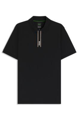 Paddy polo shirt with logo placket by HUGO BOSS
