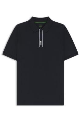 Paddy polo shirt with logo placket by HUGO BOSS