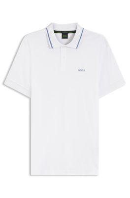 Paddy slim-fit polo shirt in interlock cotton by HUGO BOSS