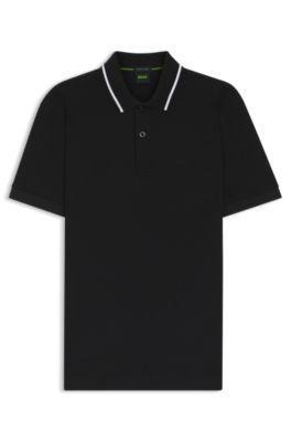 Paddy slim-fit polo shirt in interlock cotton by HUGO BOSS