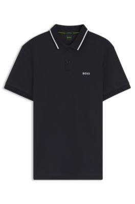 Paddy slim-fit polo shirt in interlock cotton by HUGO BOSS