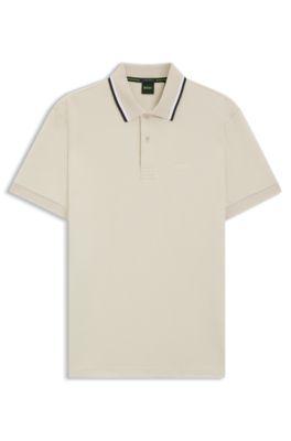 Paddy slim-fit polo shirt in interlock cotton by HUGO BOSS