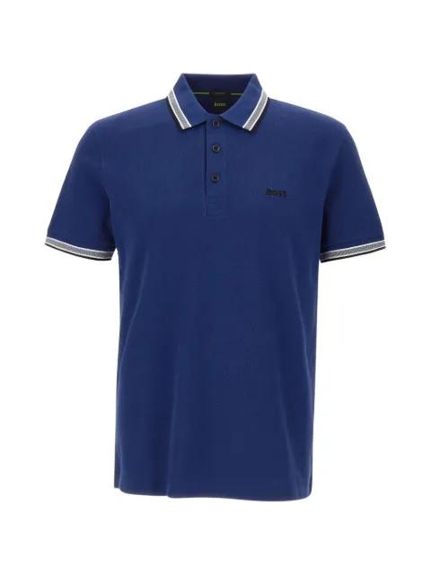 Paddy striped trim polo shirt by HUGO BOSS