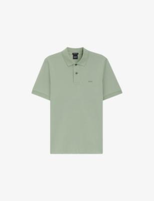 Pallas Logo-Embroidered Cotton-Piqué Polo Shirt by HUGO BOSS