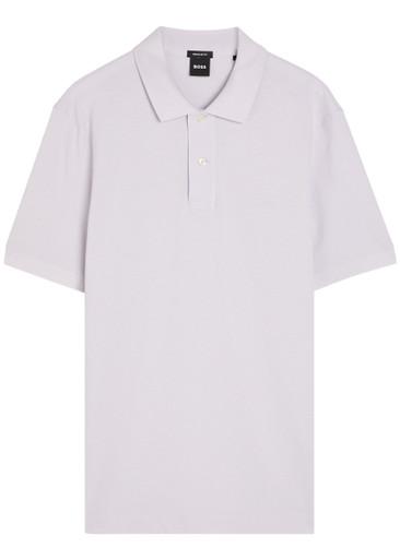Pallas logo-embroidered piqué cotton polo shirt by HUGO BOSS