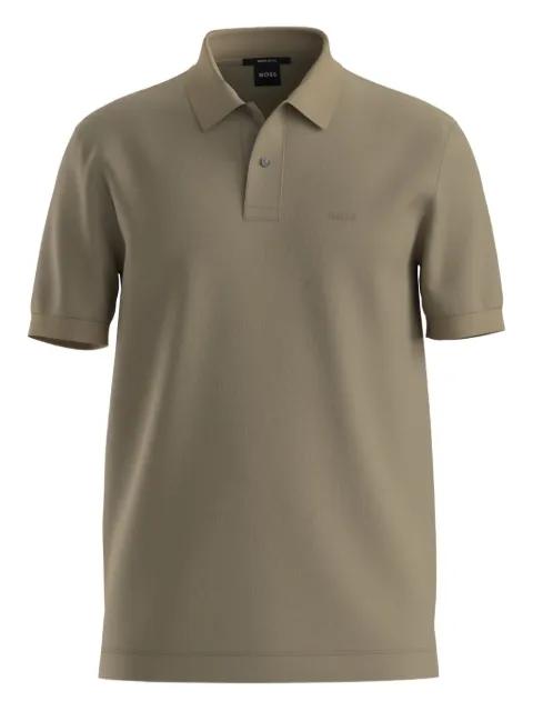 Pallas polo shirt in cotton piqué with embroidered logo by HUGO BOSS