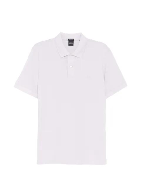 Pallas polo shirt in cotton piqué with embroidered logo by HUGO BOSS