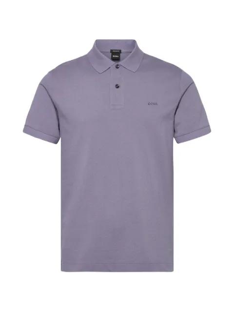 Pallas polo shirt in cotton piqué with embroidered logo by HUGO BOSS