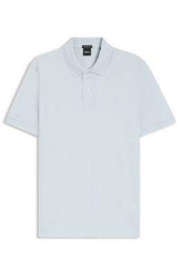 Pallas polo shirt in cotton piqu&eacute; with embroidered logo by HUGO BOSS