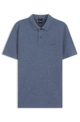 Pallas polo shirt in cotton piqu&eacute; with embroidered logo by HUGO BOSS