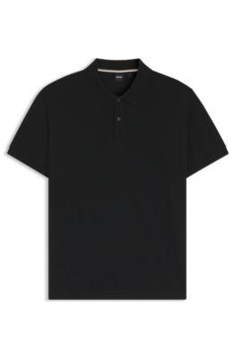 Pallas polo shirt in cotton piqu&eacute; with logo details by HUGO BOSS
