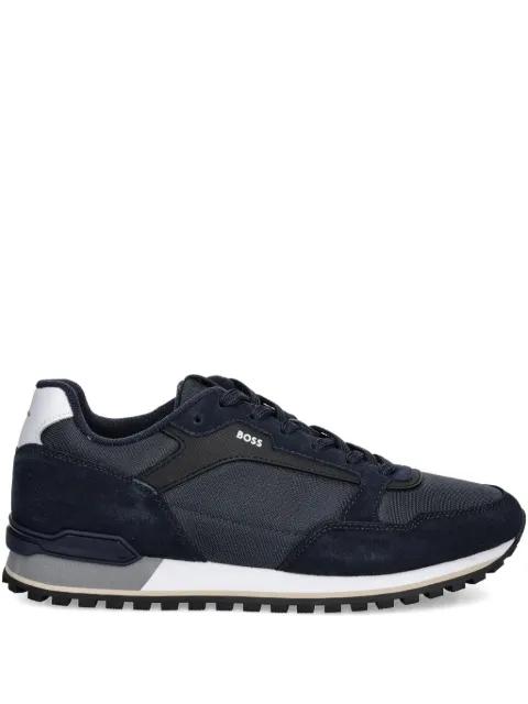 Parkour suede-panelled sneakers by HUGO BOSS