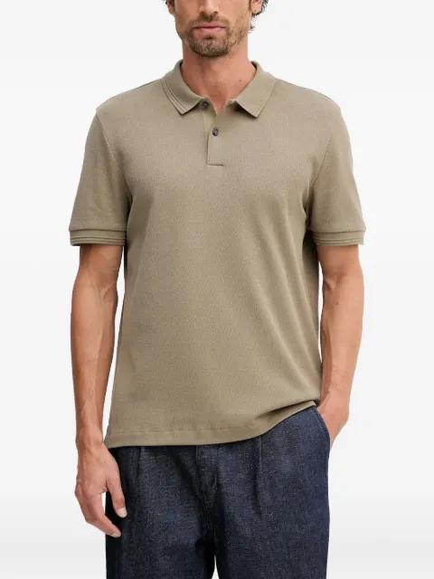 Parlay 240 button herringbone polo shirt by HUGO BOSS Parlay 240 button herringbone polo shirt by HUGO BOSS