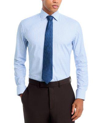 Performance Stretch Check Slim Fit Dress Shirt by HUGO BOSS