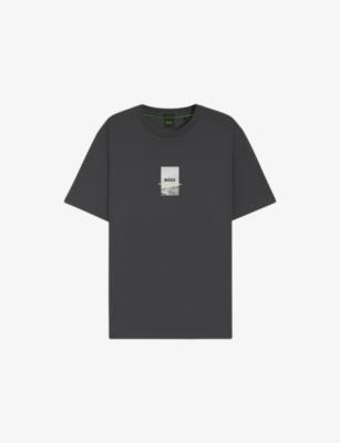 Photo-Print Short-Sleeve Stretch-Cotton T-Shirt by HUGO BOSS
