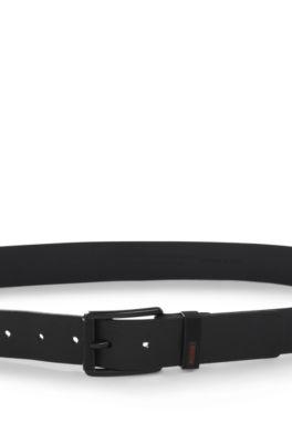 Pin-buckle belt in buffalo leather by HUGO BOSS