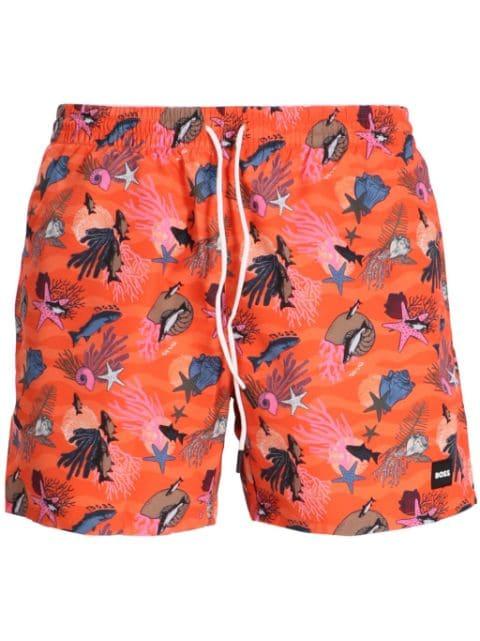 Piranha swim shorts by HUGO BOSS