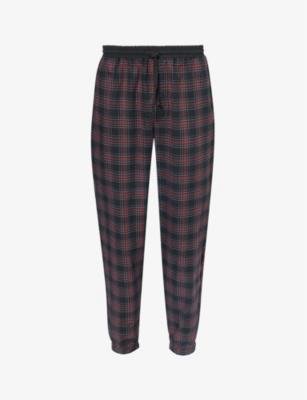 Plaid-patterned cotton pyjama bottoms by HUGO BOSS