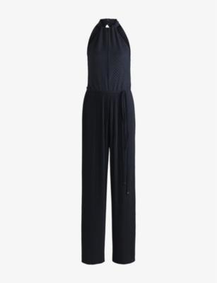 Plissé-Pleats Sleeveless Jersey Jumpsuit by HUGO BOSS
