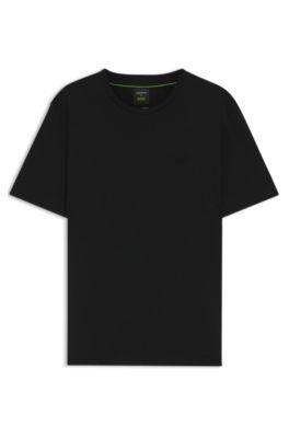 Porsche x BOSS mercerized-cotton T-shirt with reflective branding by HUGO BOSS