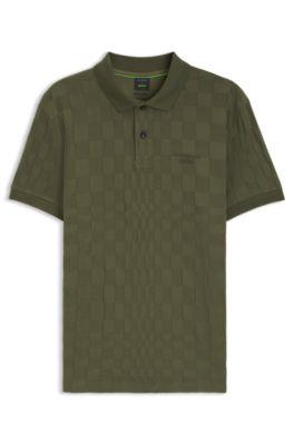Porsche x BOSS polo shirt in jacquard-patterned cotton by HUGO BOSS