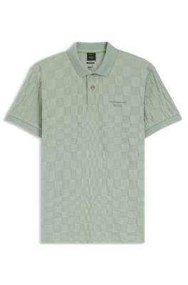 Porsche x BOSS polo shirt in jacquard-patterned cotton by HUGO BOSS