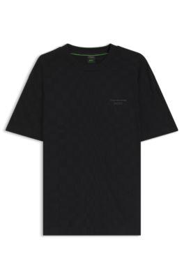Porsche x BOSS relaxed-fit T-shirt in cotton jacquard by HUGO BOSS