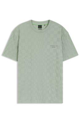 Porsche x BOSS relaxed-fit T-shirt in cotton jacquard by HUGO BOSS