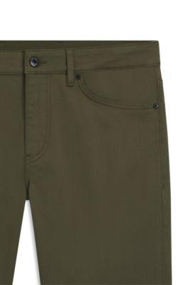 Porsche x BOSS tapered-fit pants in stretch denim by HUGO BOSS